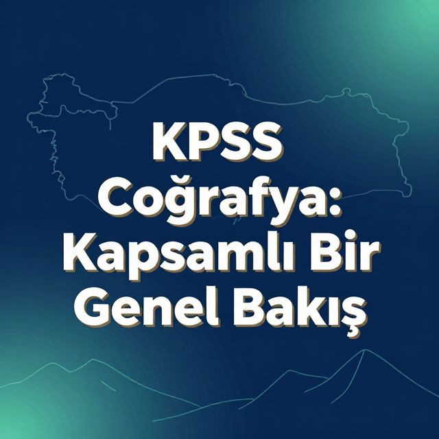 KPSS Coğrafya: Kapsamlı Bir Genel Bakış