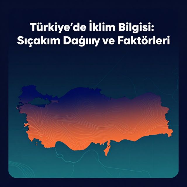 Türkiye'de İklim Bilgisi: Sıcaklık Dağılımı ve Faktörleri