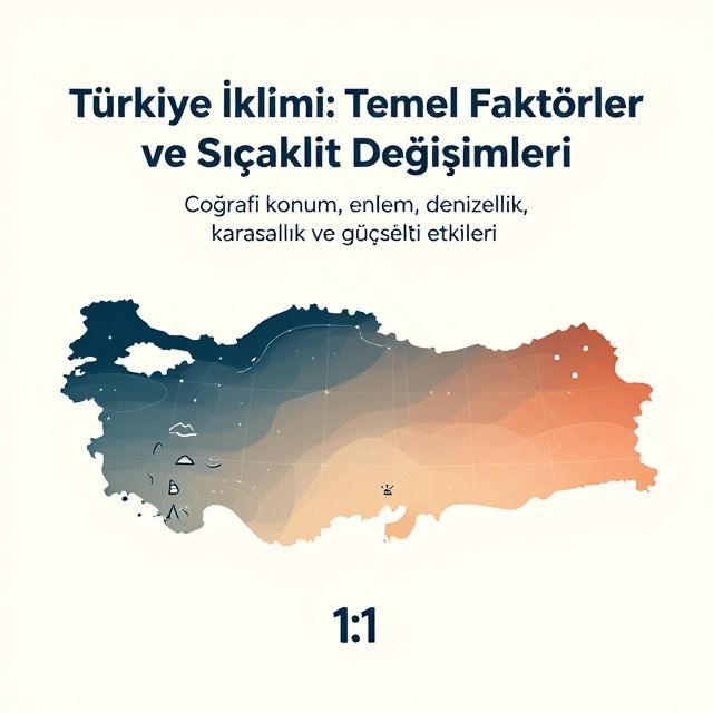 Türkiye İklimini Şekillendiren Faktörler