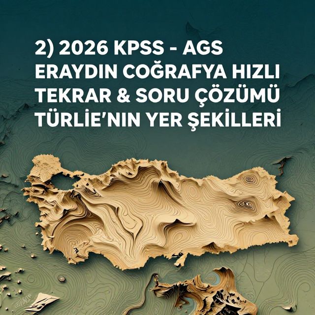 Türkiye'nin Yer Şekilleri: KPSS Coğrafya Hızlı Tekrar