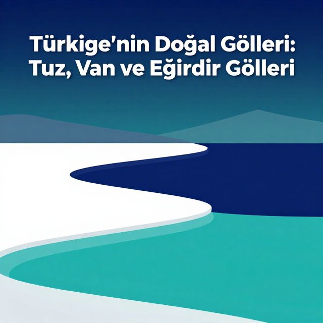 Türkiye'nin Doğal Gölleri: Tuz, Van ve Eğirdir Gölleri
