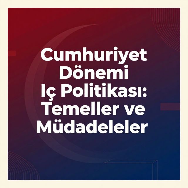 Cumhuriyet Dönemi İç Politikası: Temeller ve Mücadeleler