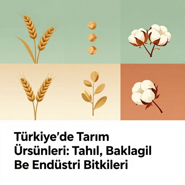 Türkiye'de Tarım Ürünleri: Tahıl, Baklagil ve Endüstri Bitkileri
