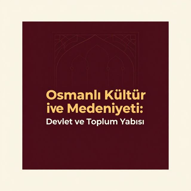 Osmanlı Kültür ve Medeniyeti: Devlet ve Toplum Yapısı