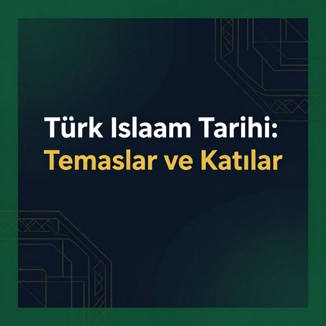 Türk İslam Tarihi: Temaslar ve Katkılar