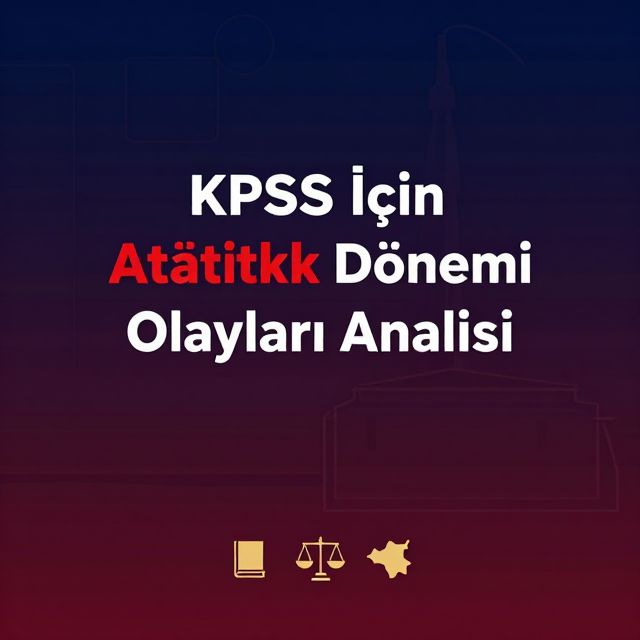 KPSS İçin Atatürk Dönemi Olayları Analizi