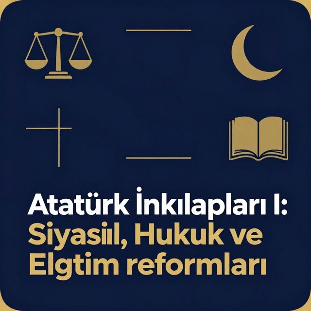 Atatürk İnkılapları I: Siyasal, Hukuk ve Eğitim Reformları