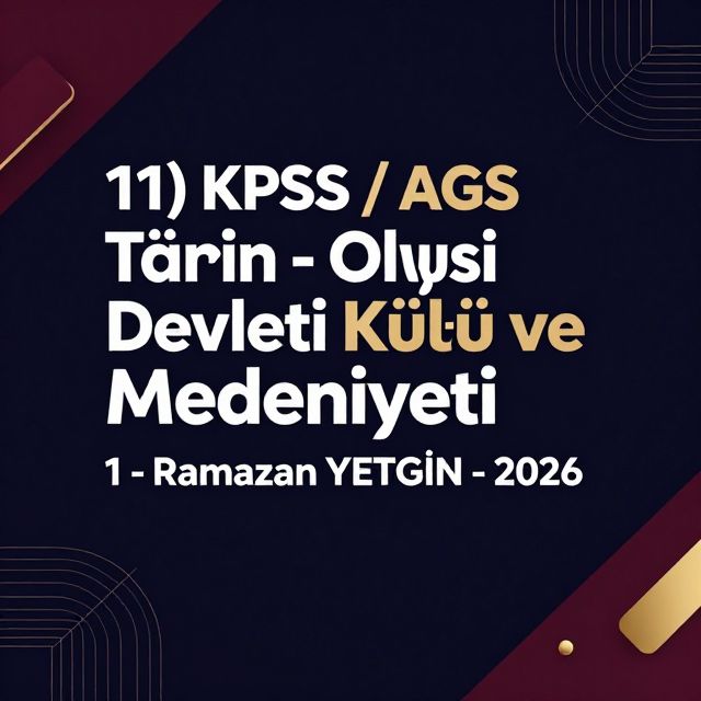 Osmanlı Kültür ve Medeniyeti 1: Devlet ve Toplum Yapısı