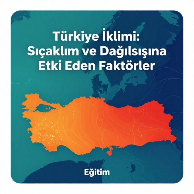 Türkiye İklimi: Sıcaklık ve Dağılışını Etkileyen Faktörler
