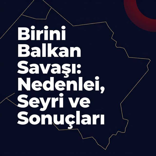 Birinci Balkan Savaşı: Nedenleri, Seyri ve Sonuçları