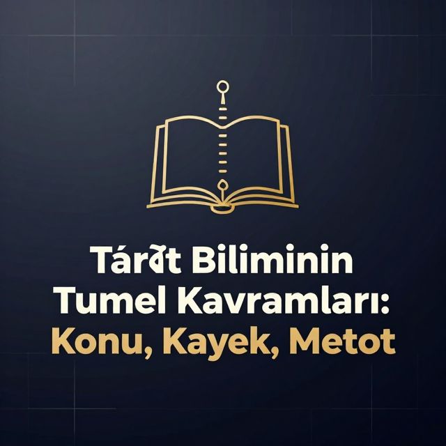 Tarih Biliminin Temel Kavramları: Konu, Kaynak, Metot