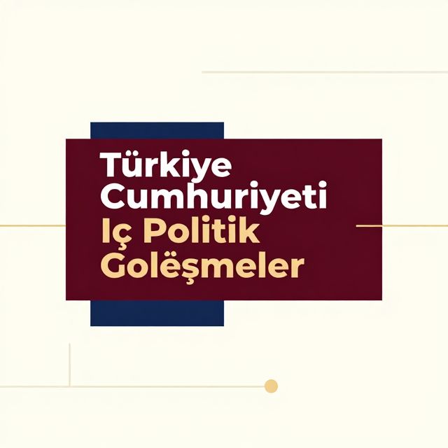 Türkiye Cumhuriyeti İç Politik Gelişmeler
