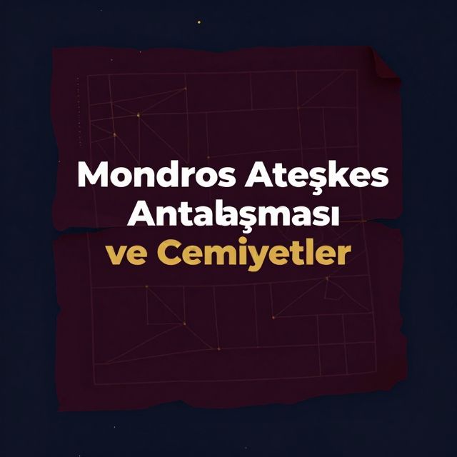 Mondros Ateşkes Antlaşması ve Cemiyetler