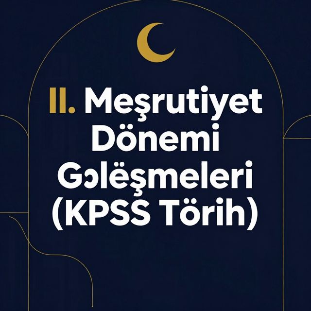 II. Meşrutiyet Dönemi Gelişmeleri (KPSS Tarih)