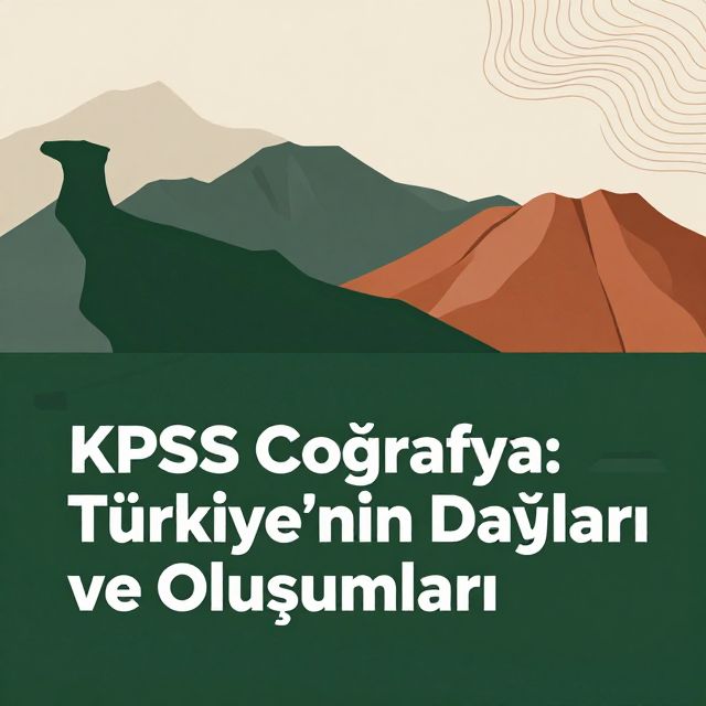 KPSS Coğrafya: Türkiye'nin Dağları ve Oluşumları
