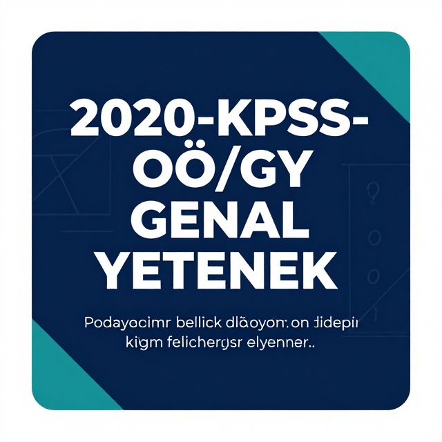 KPSS Genel Yetenek ve Genel Kültür Konuları