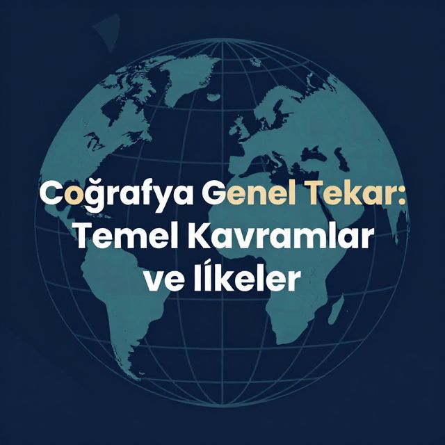 Coğrafya Genel Tekrar: Temel Kavramlar ve İlkeler