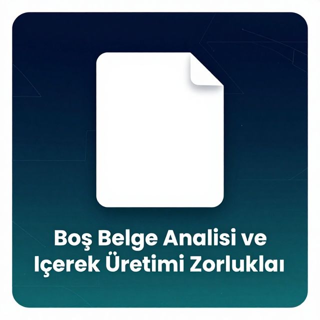 Boş Belge Analizi ve İçerik Üretimi Zorlukları