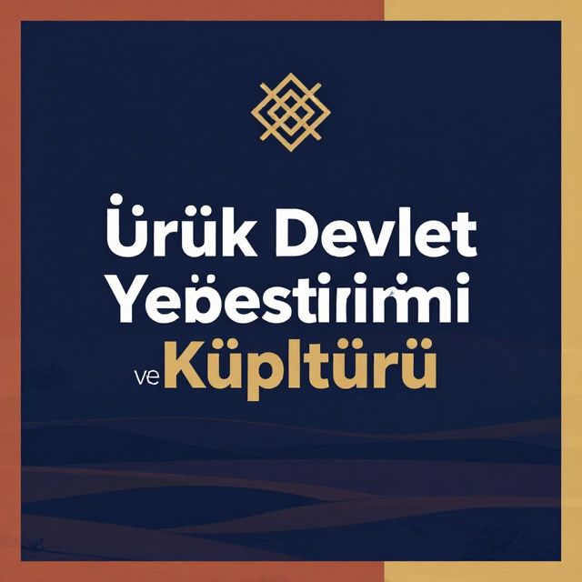 İslamiyet Öncesi Türk Devlet Yönetimi ve Kültürü