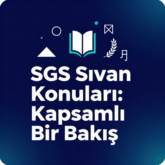 SGS Sınav Konuları: Kapsamlı Bir Bakış