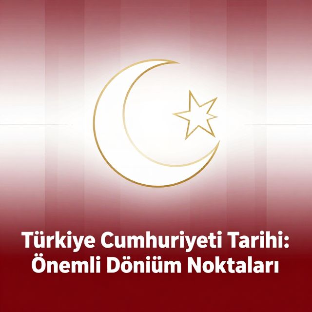 Türkiye Cumhuriyeti Tarihi: Önemli Dönüm Noktaları