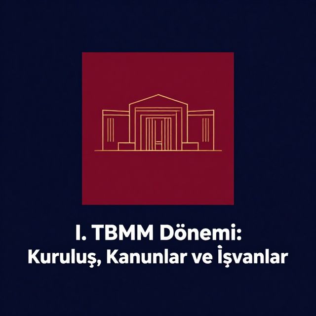I. TBMM Dönemi: Kuruluş, Kanunlar ve İsyanlar