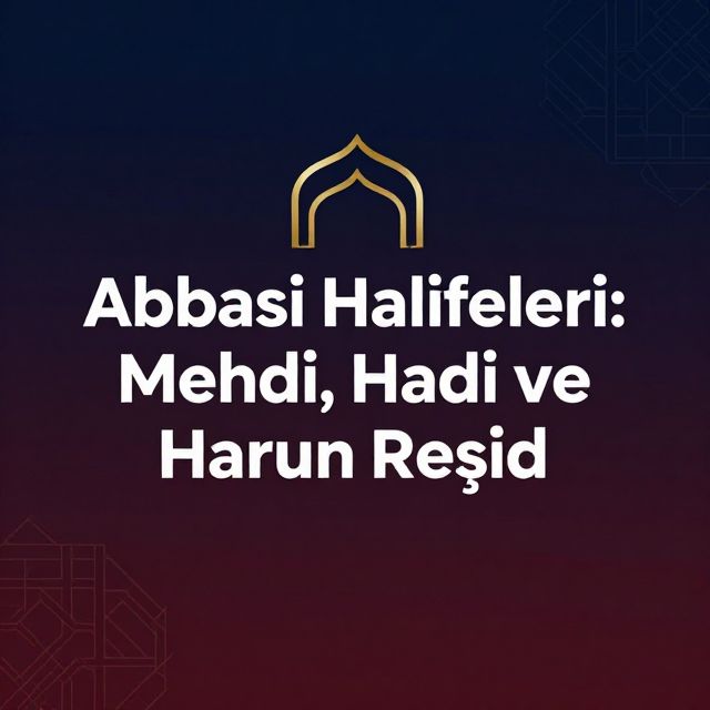 Abbasi Halifeleri: Mehdi, Hadi ve Harun Reşid