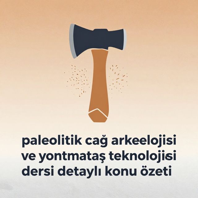 Paleolitik Çağ ve Yontmataş Teknolojisi