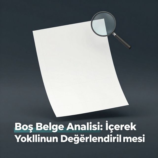 Boş Belge Analizi: İçerik Yokluğunun Değerlendirilmesi