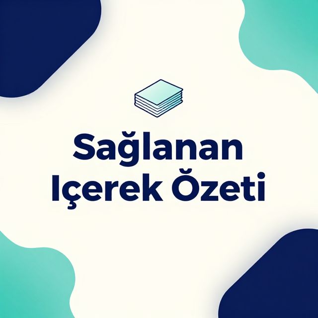 Sağlanan İçerik Özeti