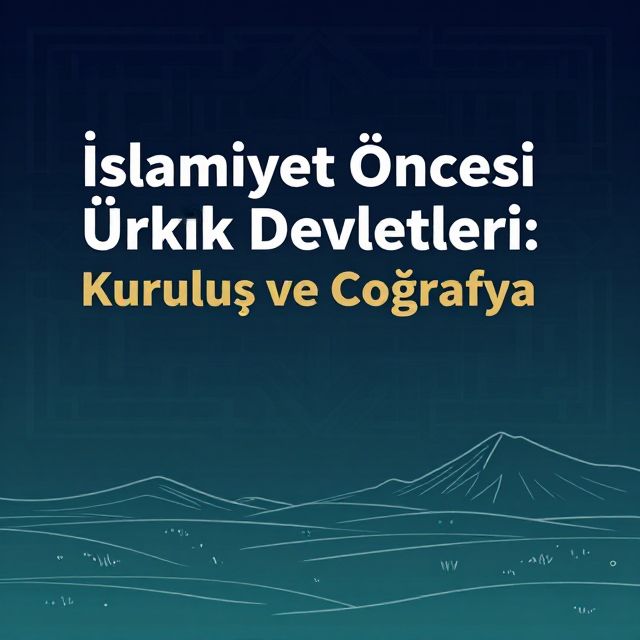 İslamiyet Öncesi Türk Devletleri: Kuruluş ve Coğrafya