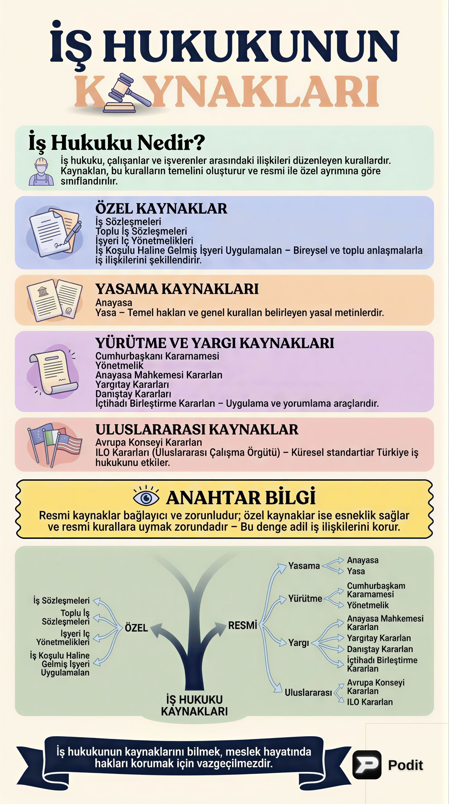 Meslek Hukuku ve Muhasebe Standartları Temelleri - görsel özet infografik