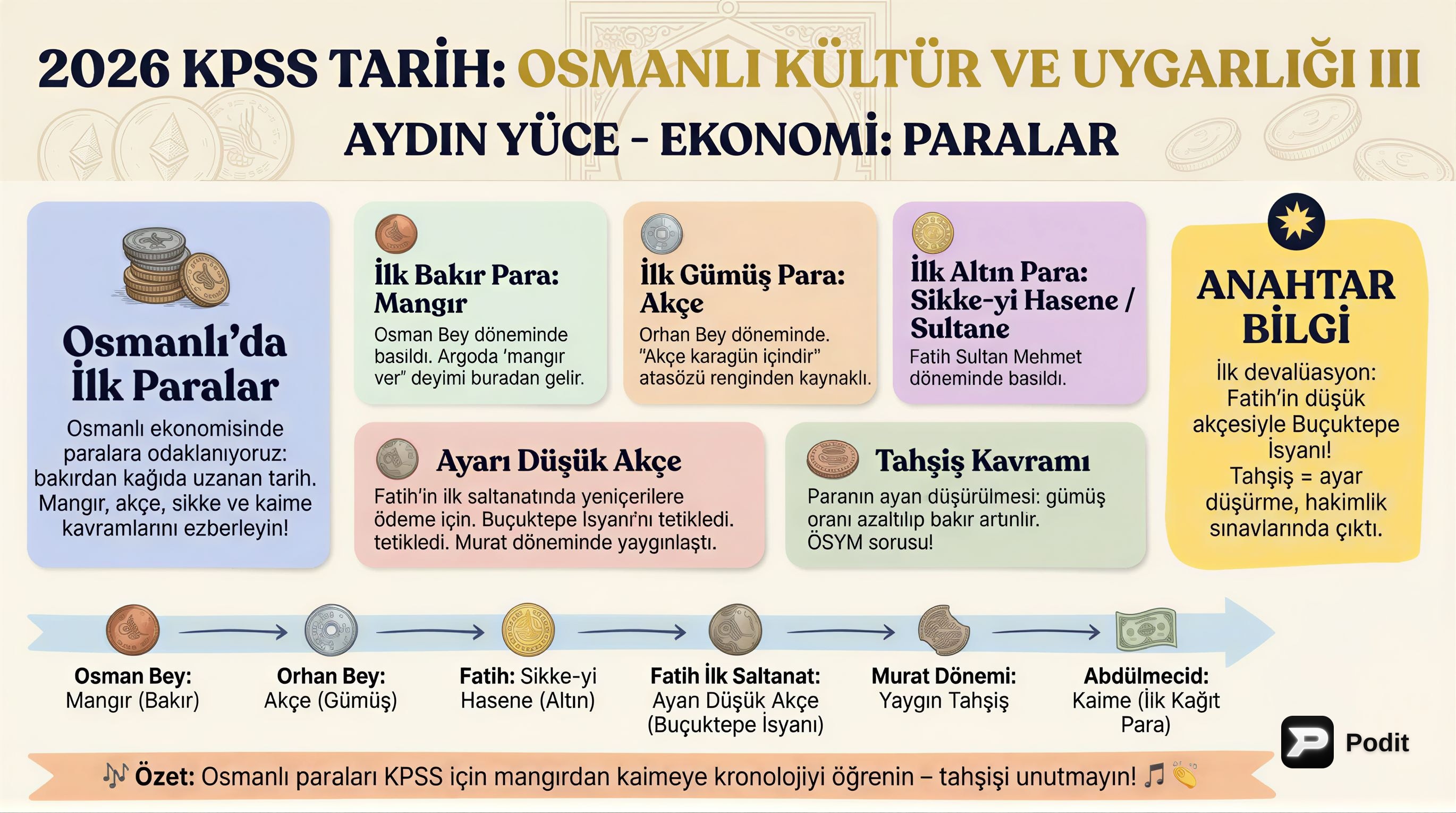 Osmanlı Kültür ve Uygarlığı III: Toplum, Eğitim, Sanat - görsel özet infografik