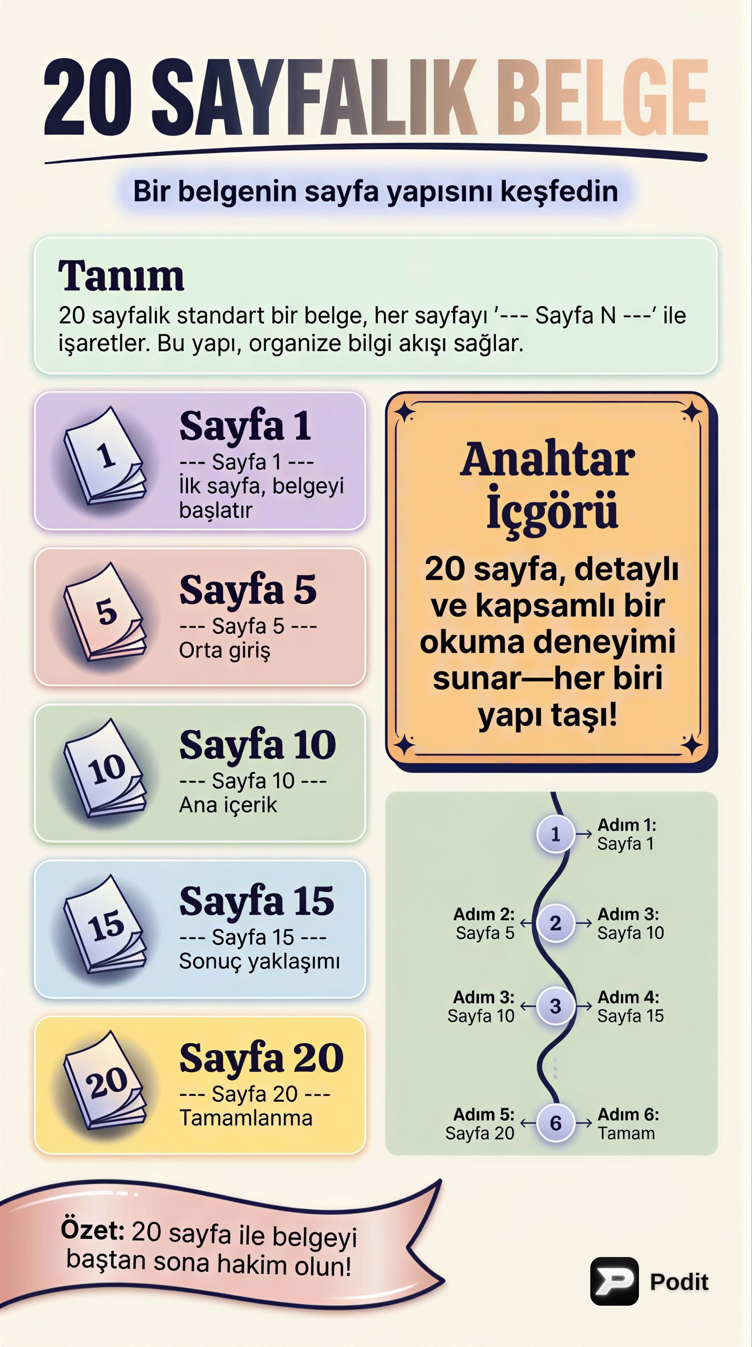 Bilginin Önemi ve Yapılandırılmış Öğrenme - görsel özet infografik