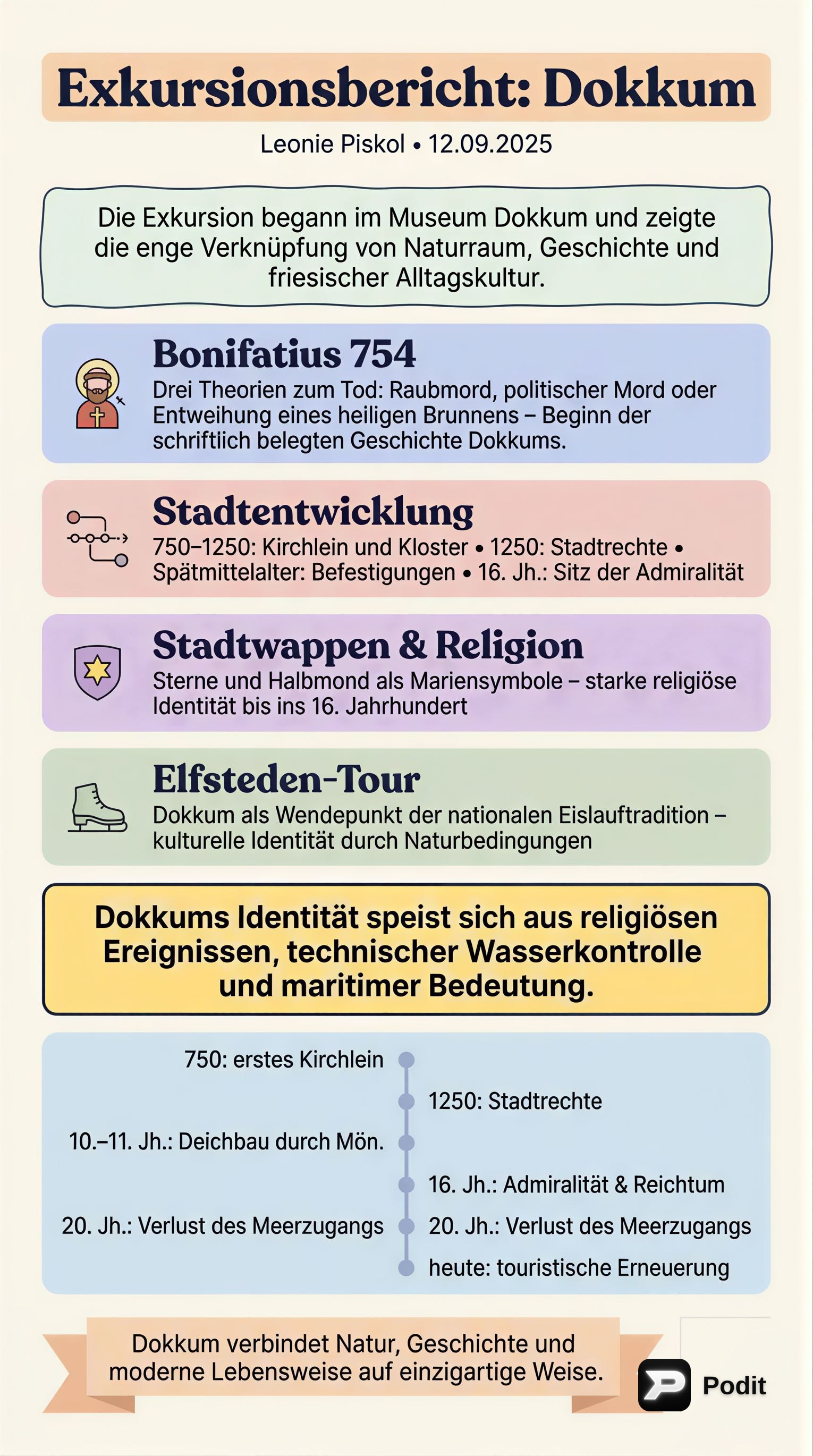 Dokkum: Geschichte, Kultur und Entwicklung einer friesischen Stadt - görsel özet infografik