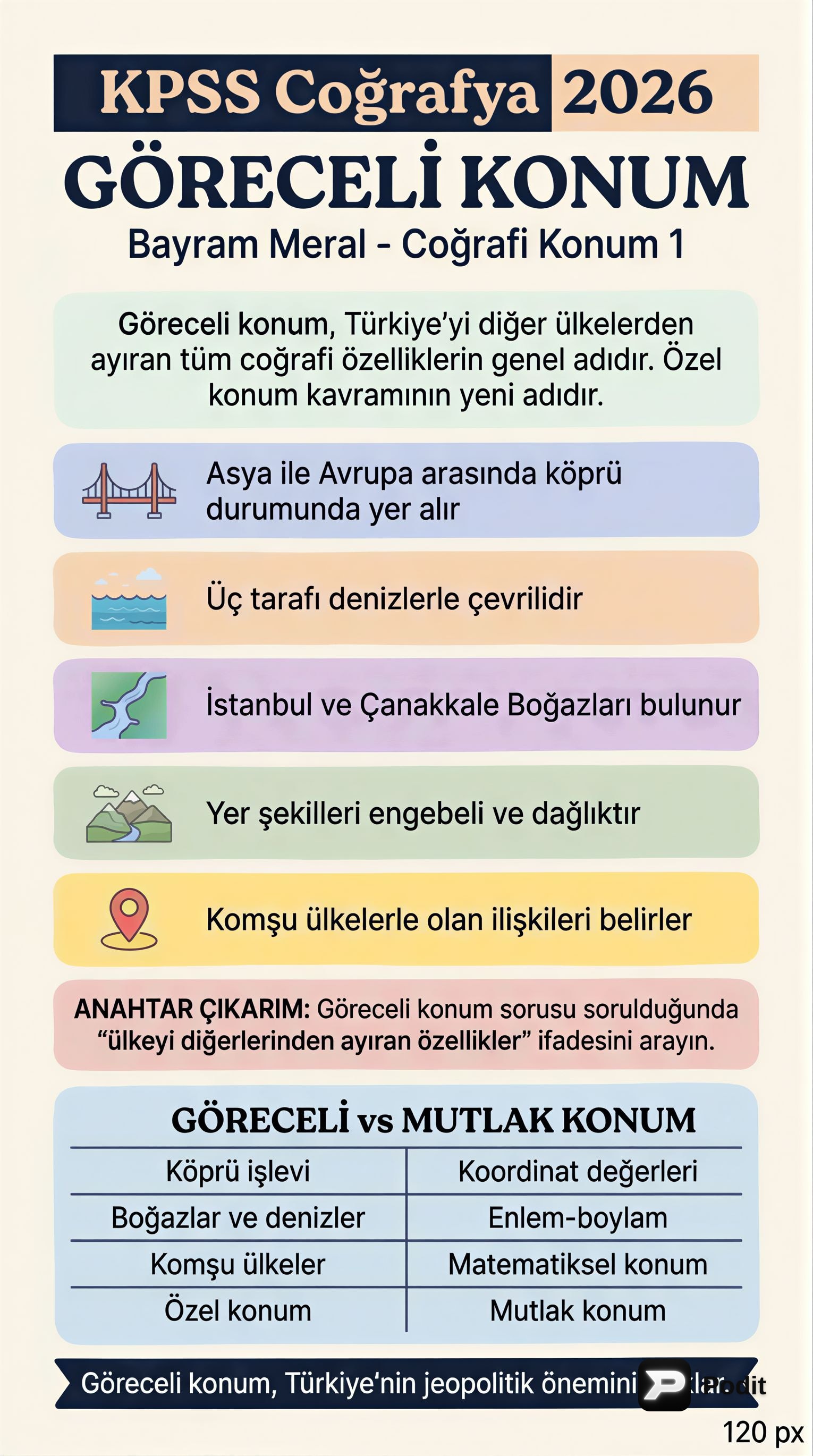 Coğrafi Konum: Göreceli Konumun Sırları - görsel özet infografik