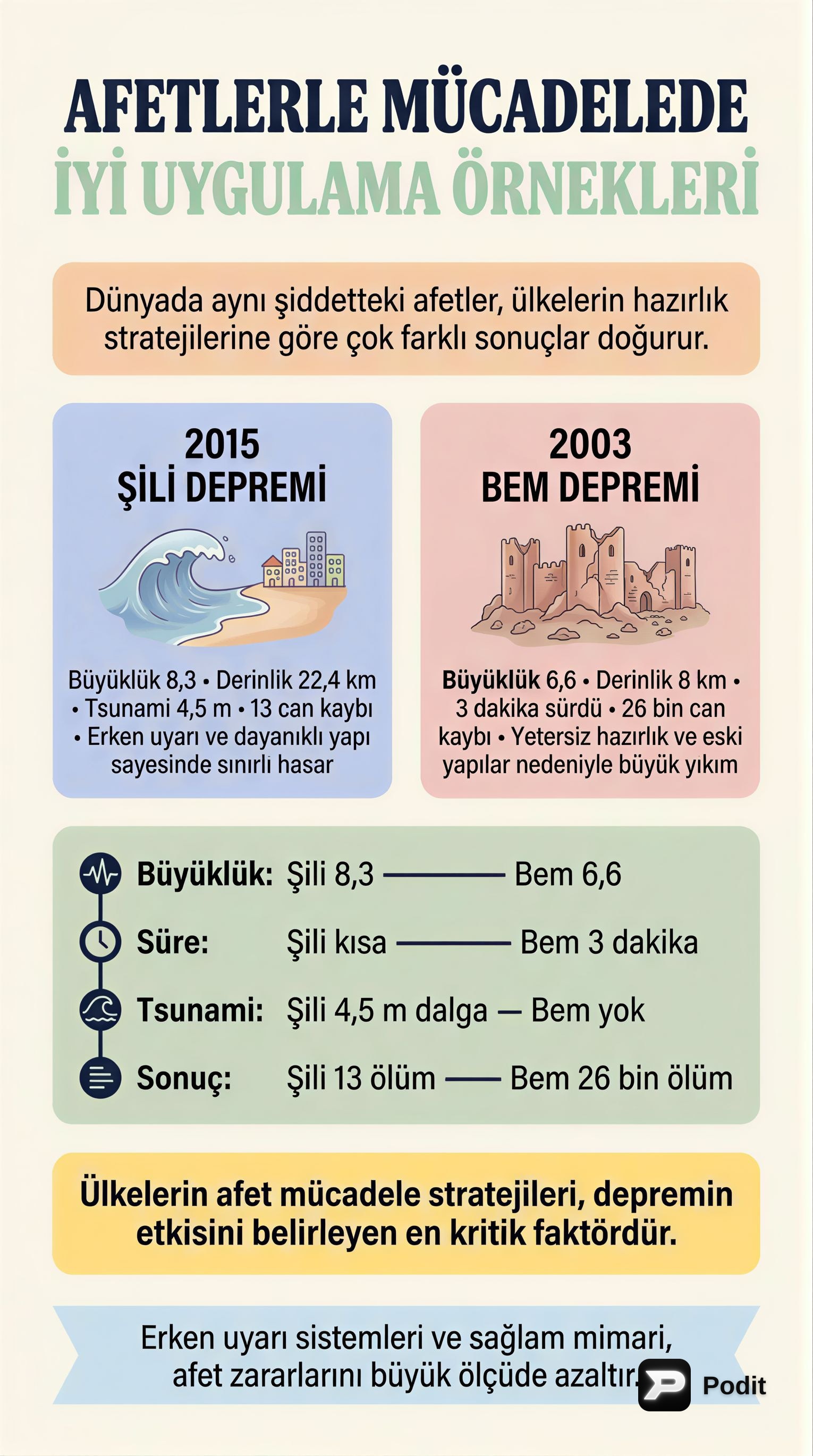 Afet Yönetimi ve Türk Kültürünün Mekânsal Özellikleri - görsel özet infografik