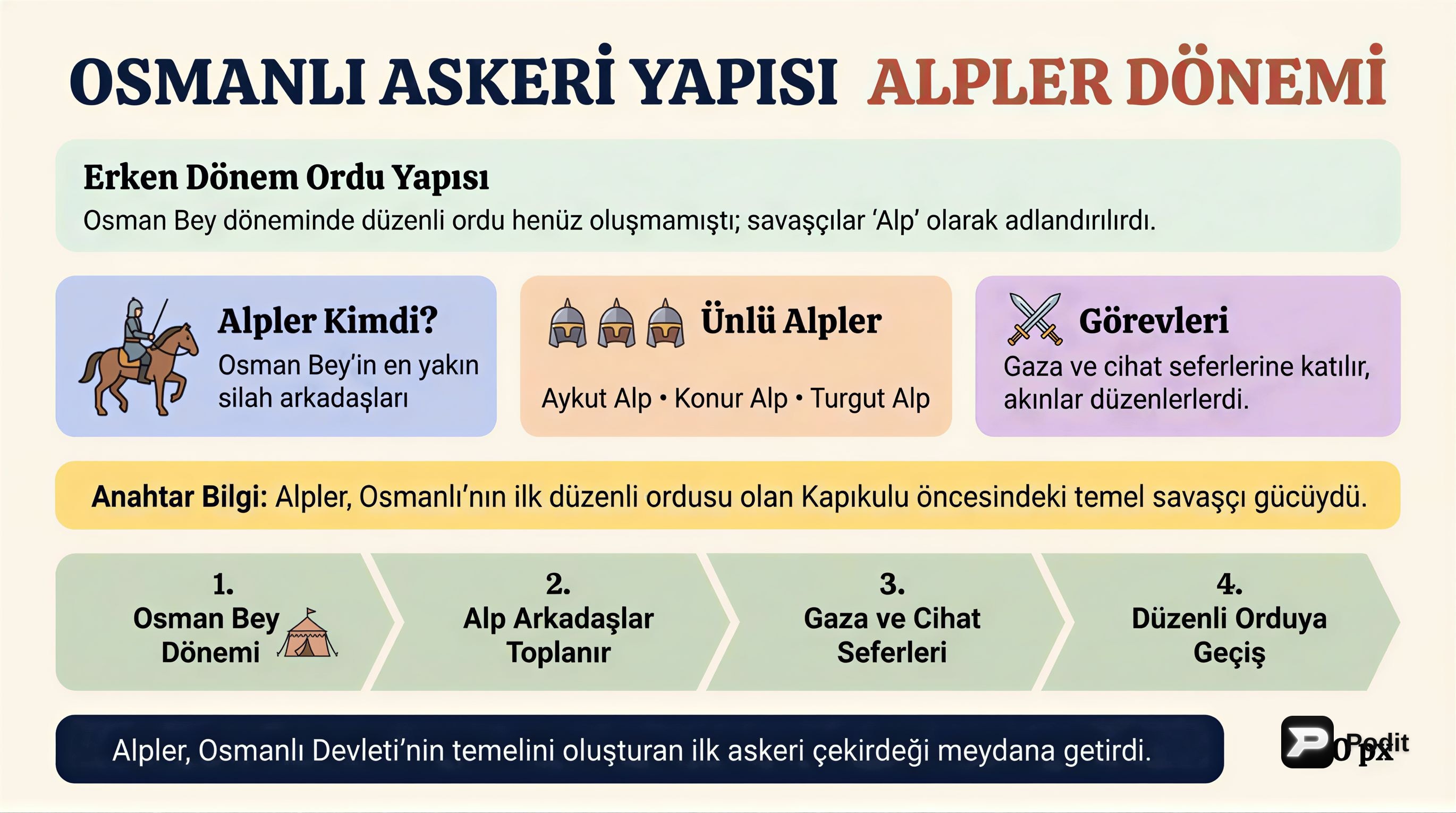 Osmanlı Kültür ve Medeniyeti 3: Yönetim, Hukuk, Toplum - görsel özet infografik