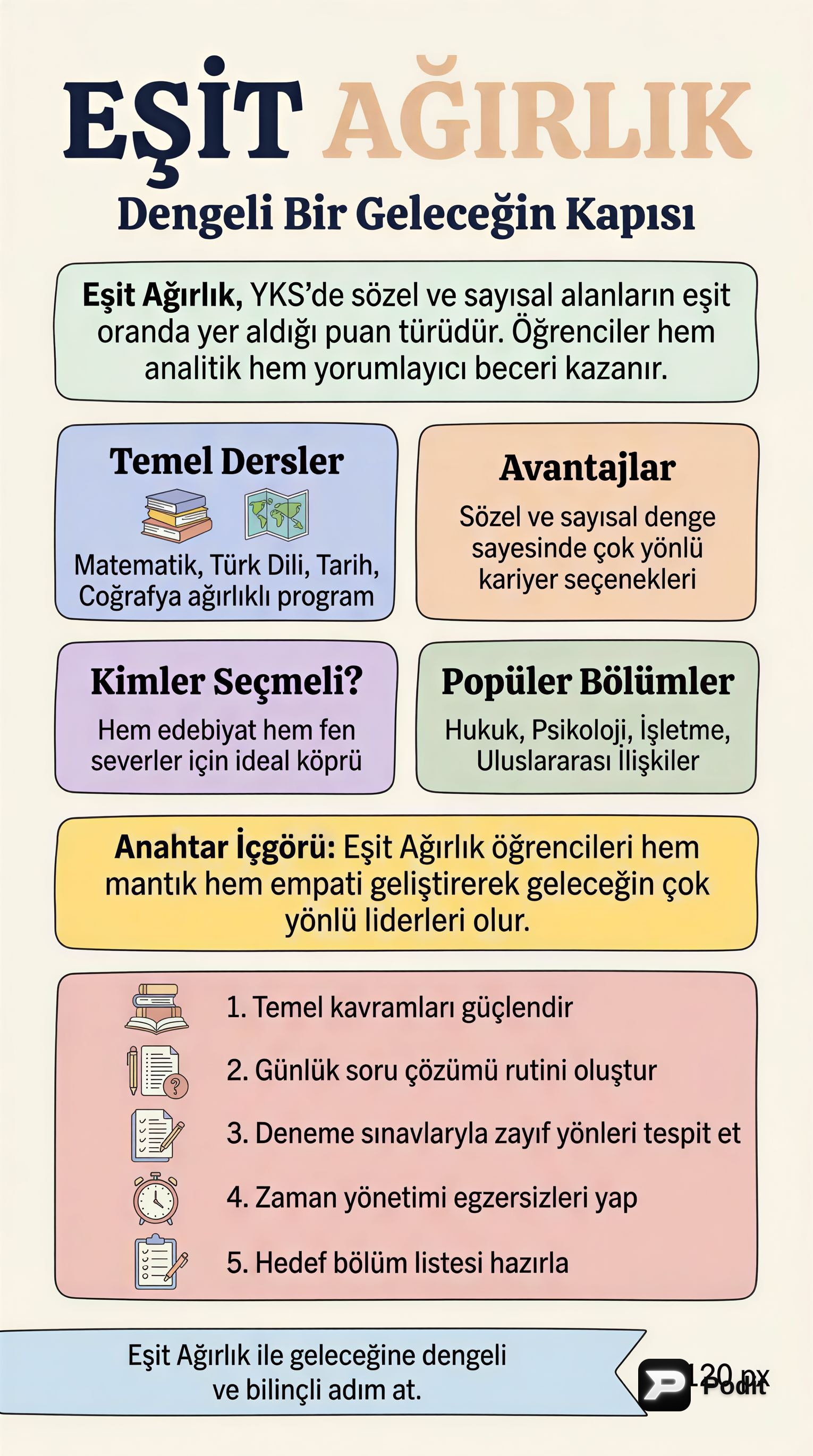 Eşit Ağırlık: Kariyer Yolculuğunun Dengesi - görsel özet infografik