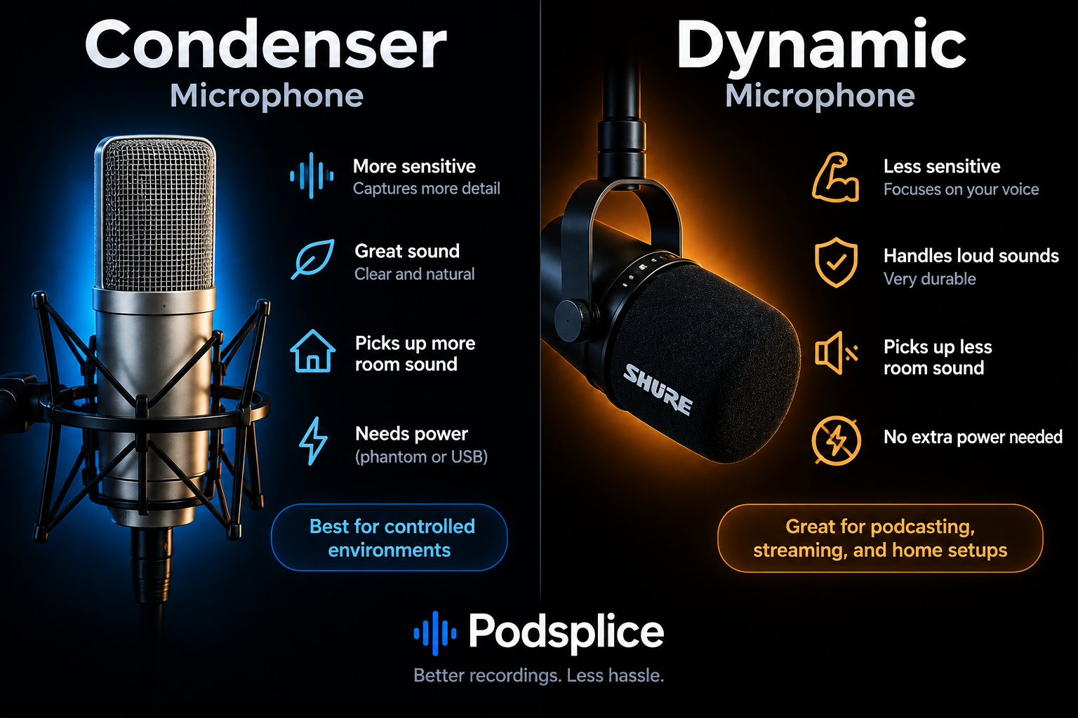 Understanding Directional, Dynamic, and Condenser Microphones for Podcasting