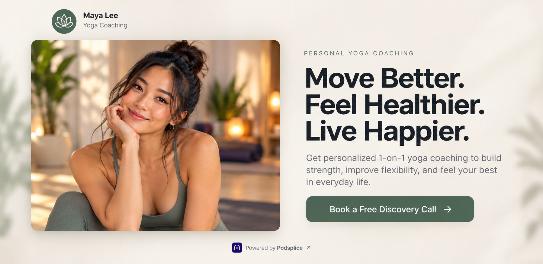 Podsplice Pod - Landing page for coaches to book one-on-one calls.png