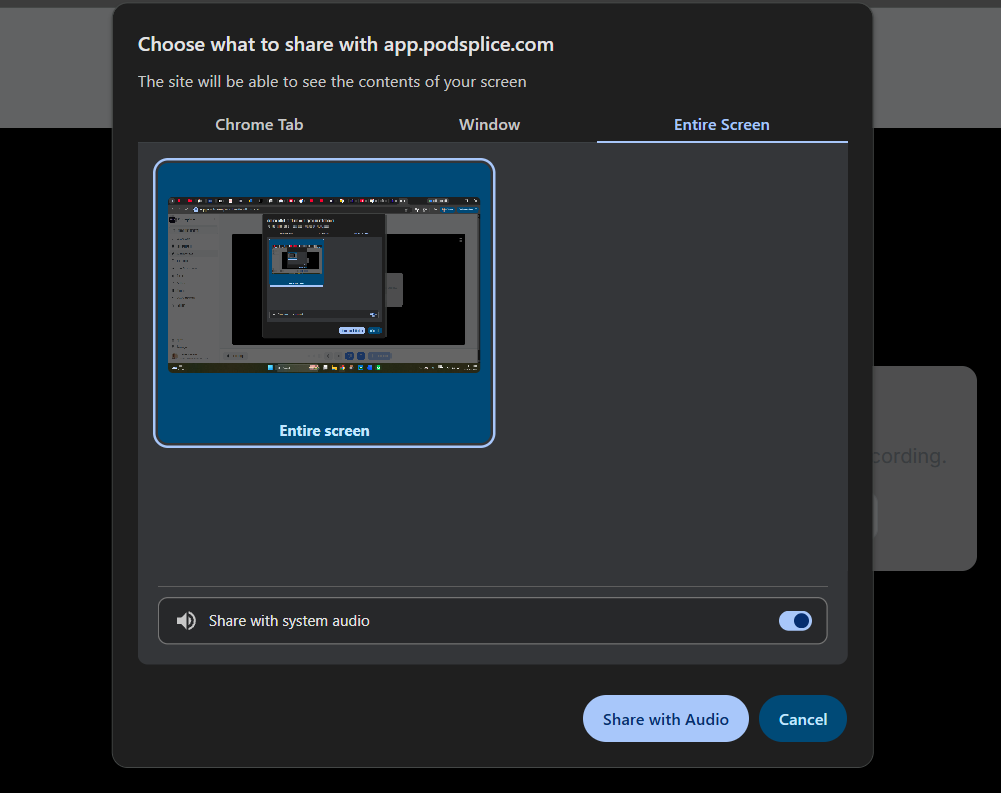 Reaction video Podsplice - share system audio.png