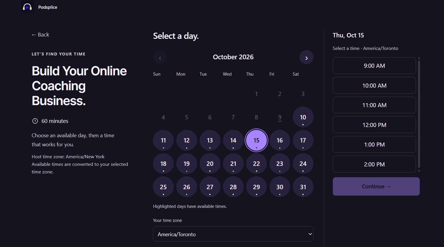 Screenshot - Podsplice calendar - book an online coaching call.png