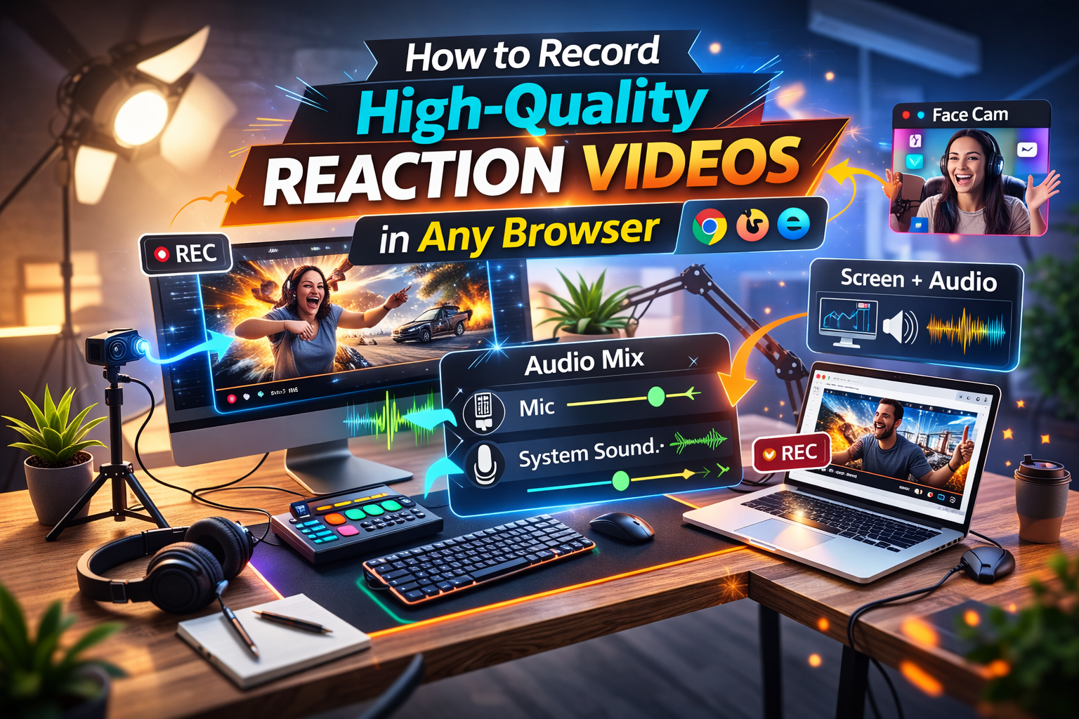 How to Record High-Quality Reaction Videos in Any Browser
