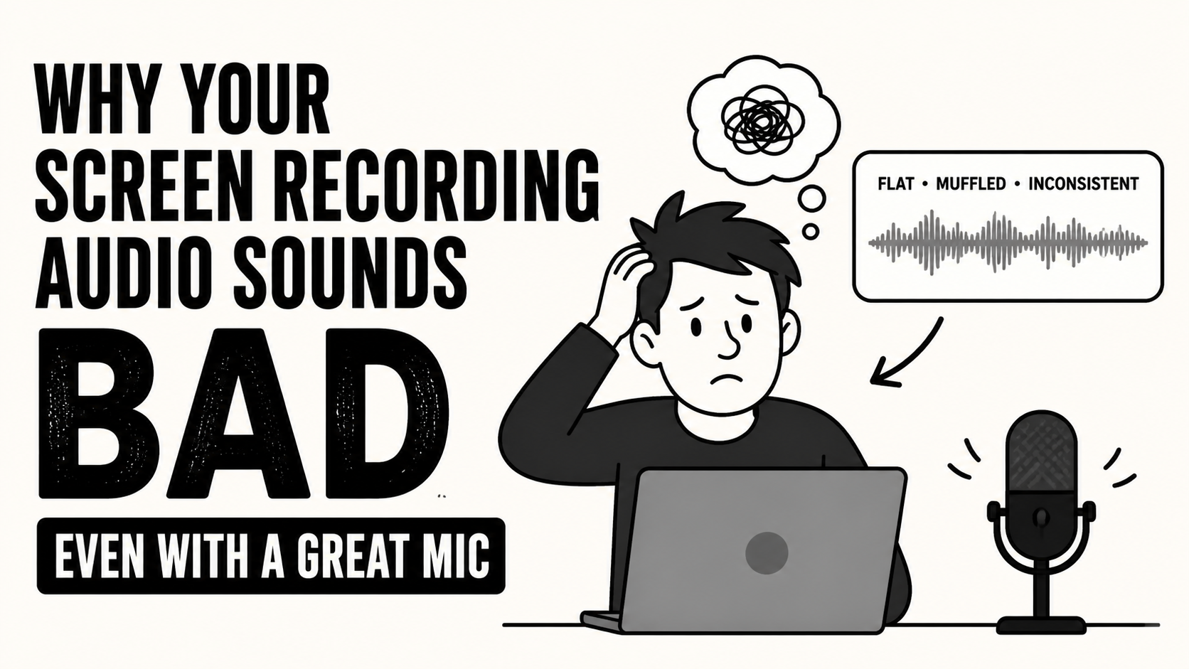 Why Your Screen Recording Audio Sounds Bad (Even With a Great Mic)