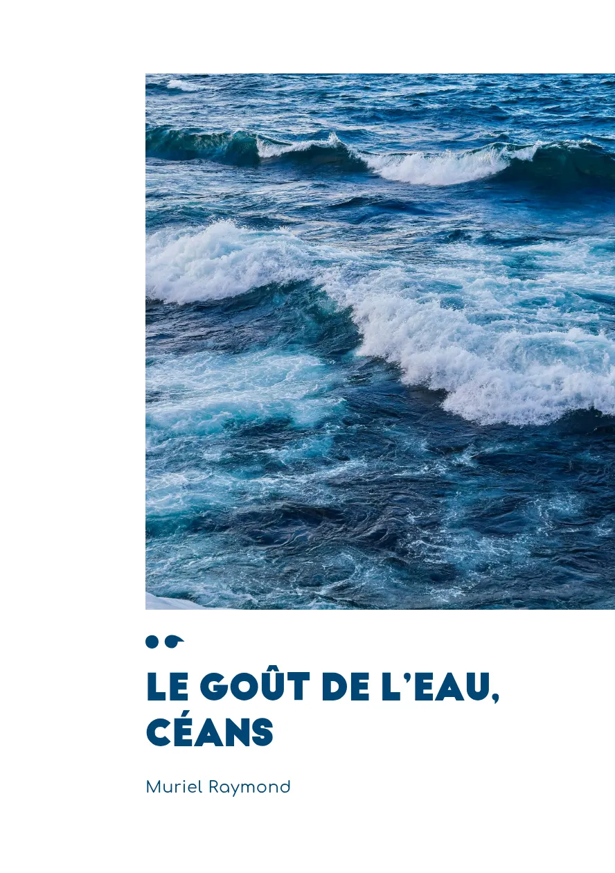 Cover of Le goût de l’eau, céans
