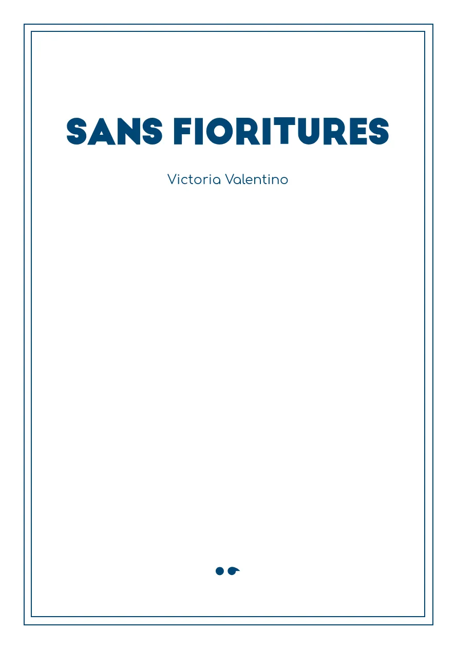 Cover of Sans Fioritures
