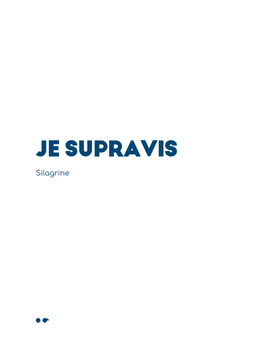 Cover of Je supravis