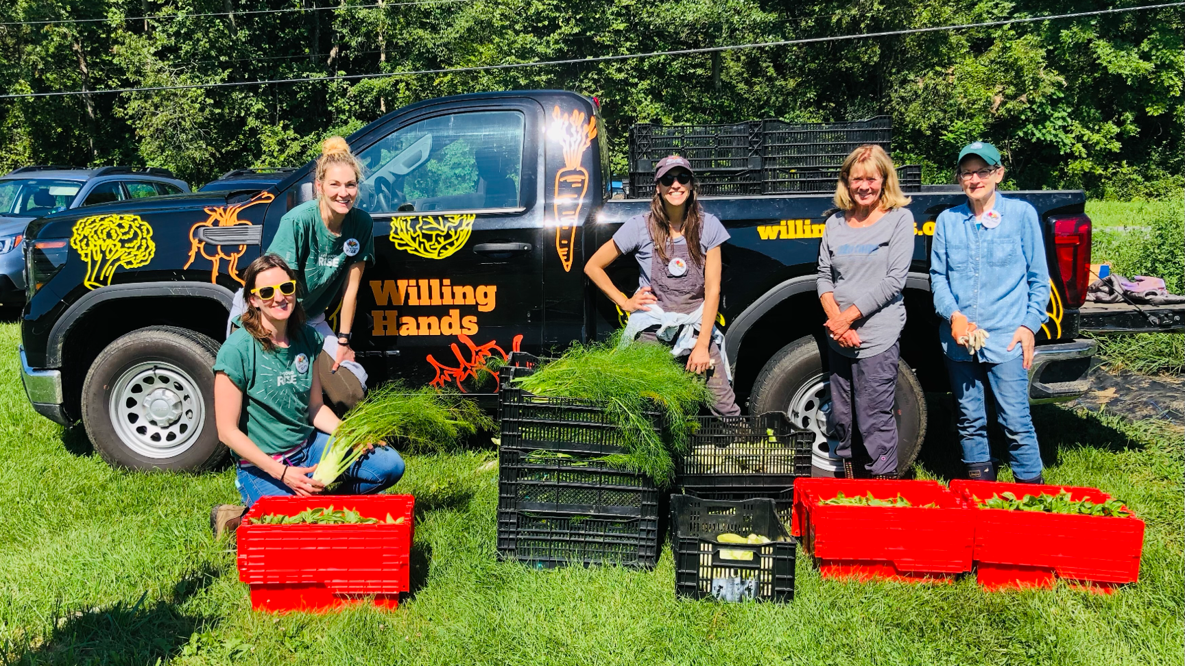 Volunteer coordinating an activity through phone