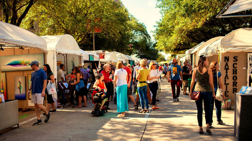 Bayou City Art Festival - Volunteer at The Orange Show Booth